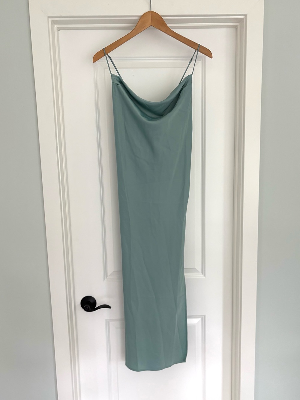 NWT Banana Republic Valley Satin Slip Midi Dress M - Picture 2 of 9
